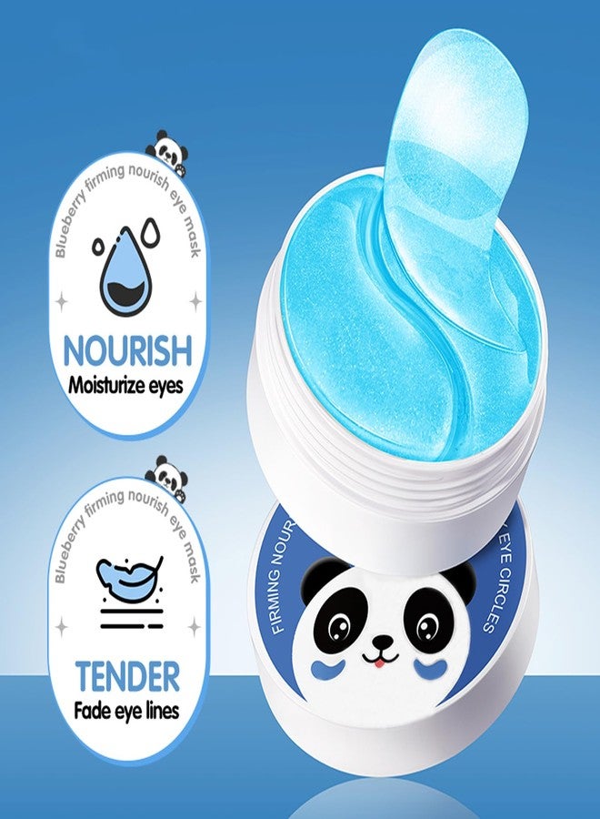 Epstur Under Eye Patches for Dark Circles, Puffy Eyes & Wrinkles - 60 Pairs Hydrating Eye Mask with Hyaluronic Acid, Blueberry Extract - Vegan, Cruelty-Free - Image 4